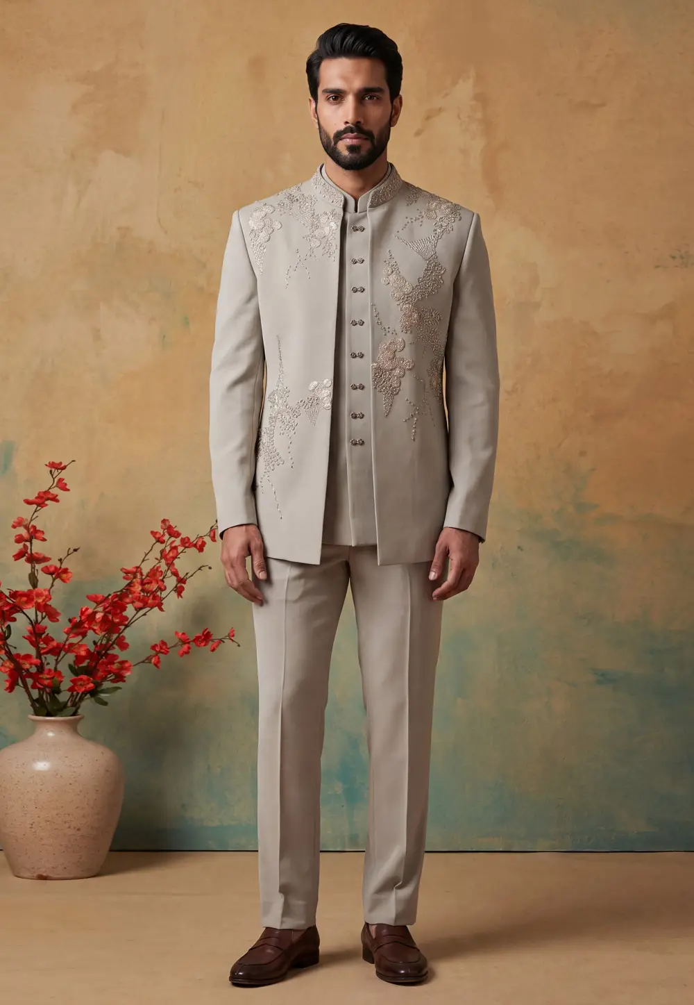 Cream Lachka Jodhpuri Suit 335896