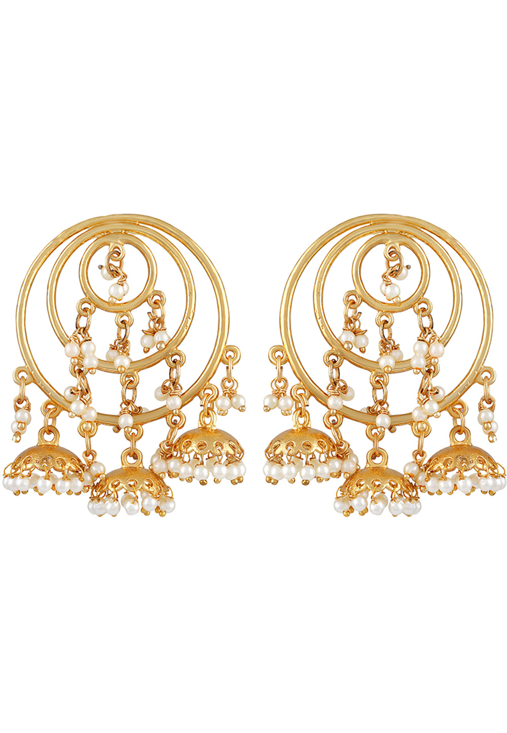Golden Zinc Drops Earrings 191328