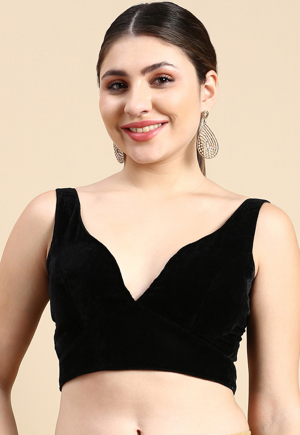 Black Velvet Readymade Blouse 270466