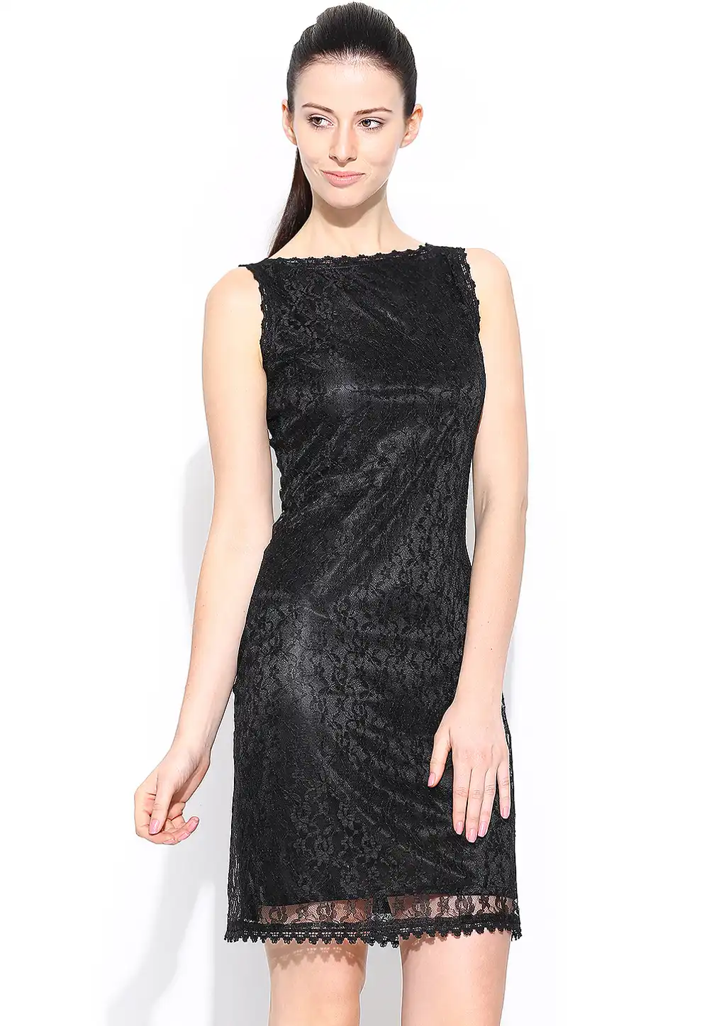 Black Faux Georgette Party Wear Tops 188726