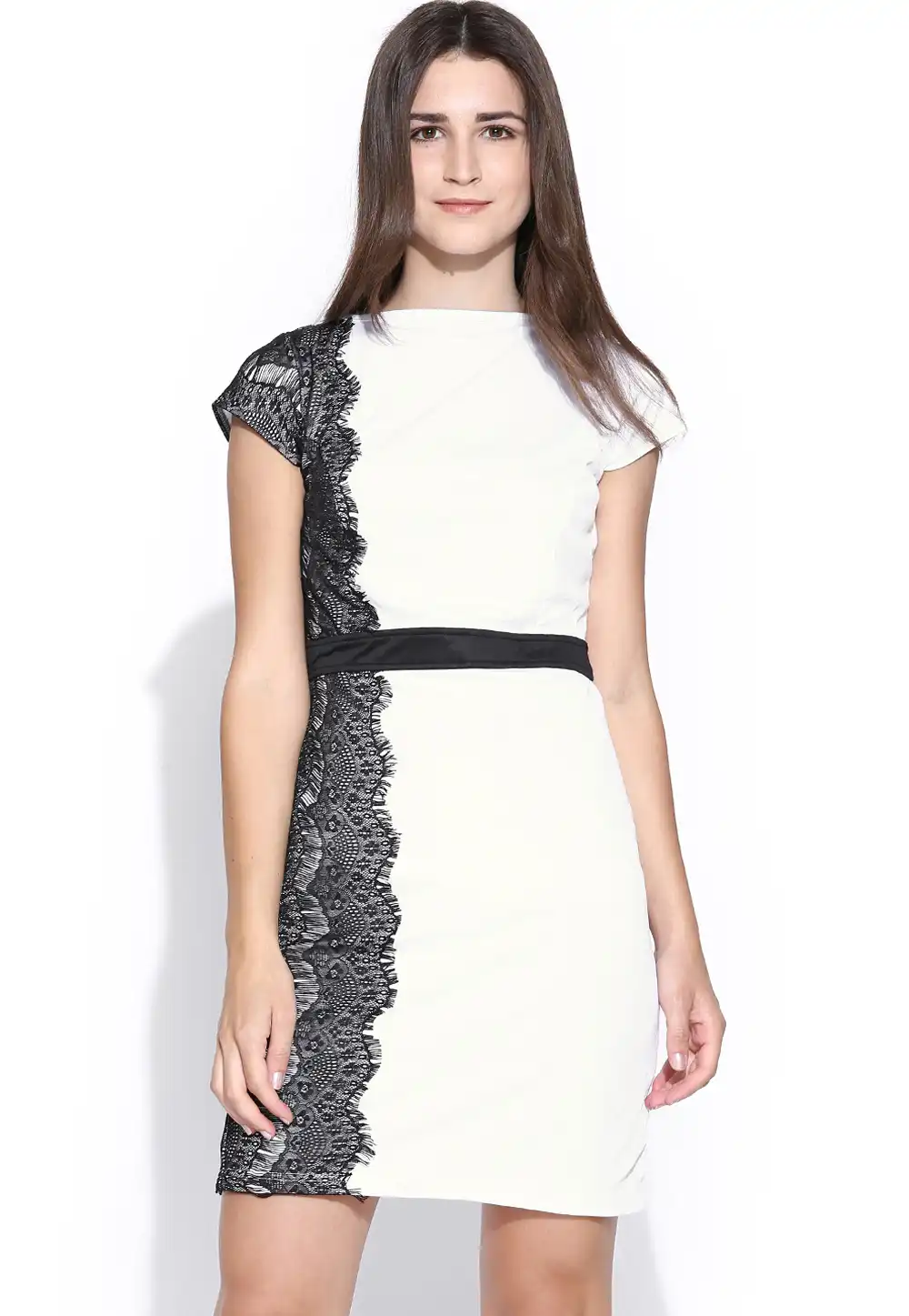 White Polyester Readymade Tops 188727