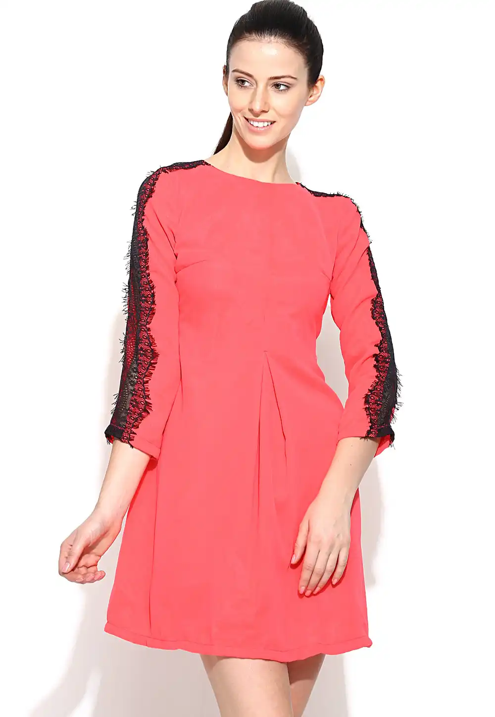 Pink Faux Georgette Readymade Party Wear Tops 188737