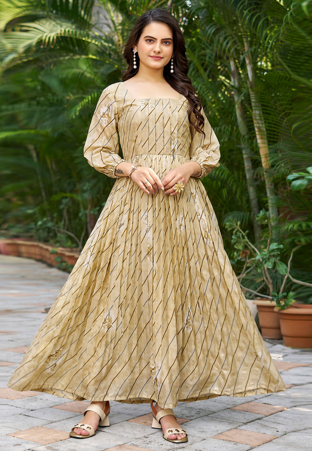 Fawn Chinon Gown 328567