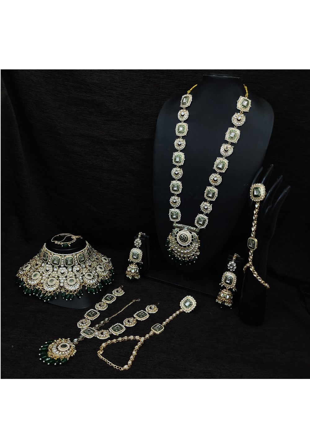 Green Alloy Bridal Set 328398