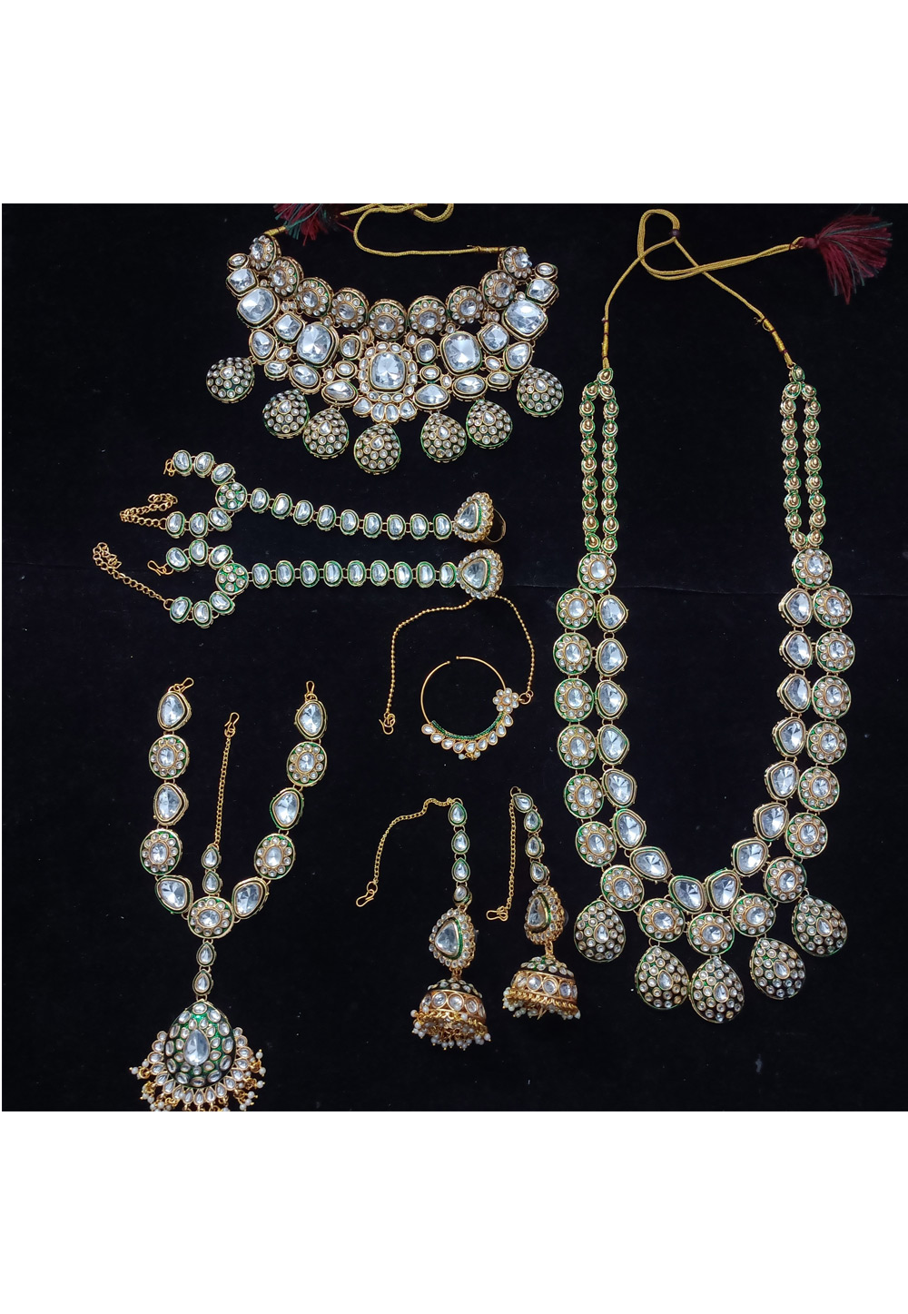Green Alloy Bridal Set 328403