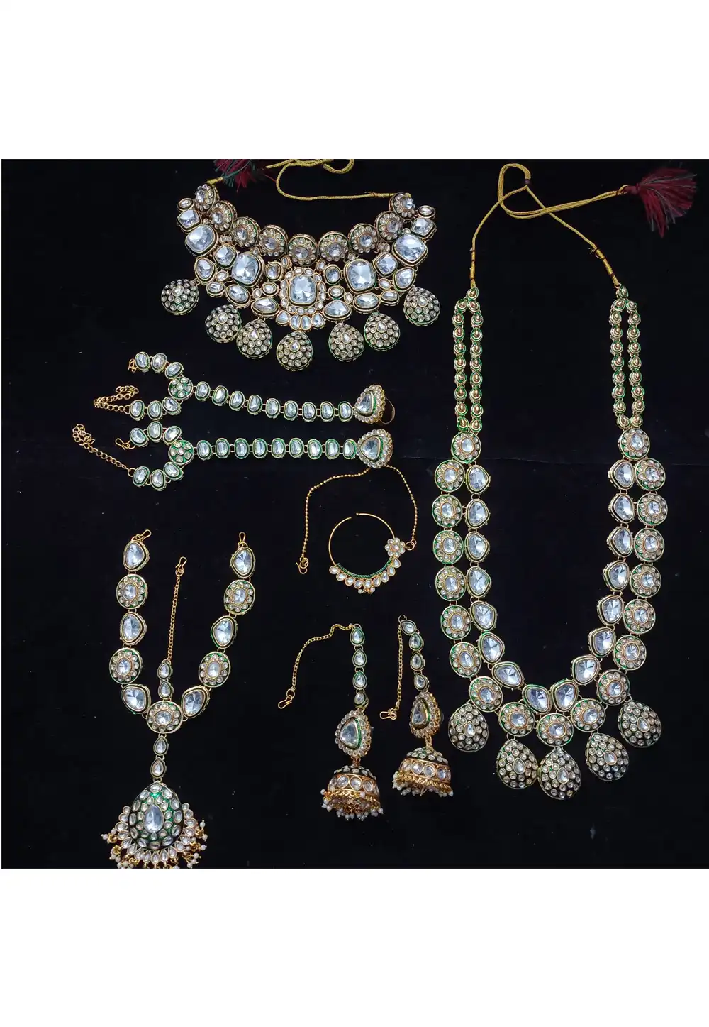 Green Alloy Bridal Set 328403