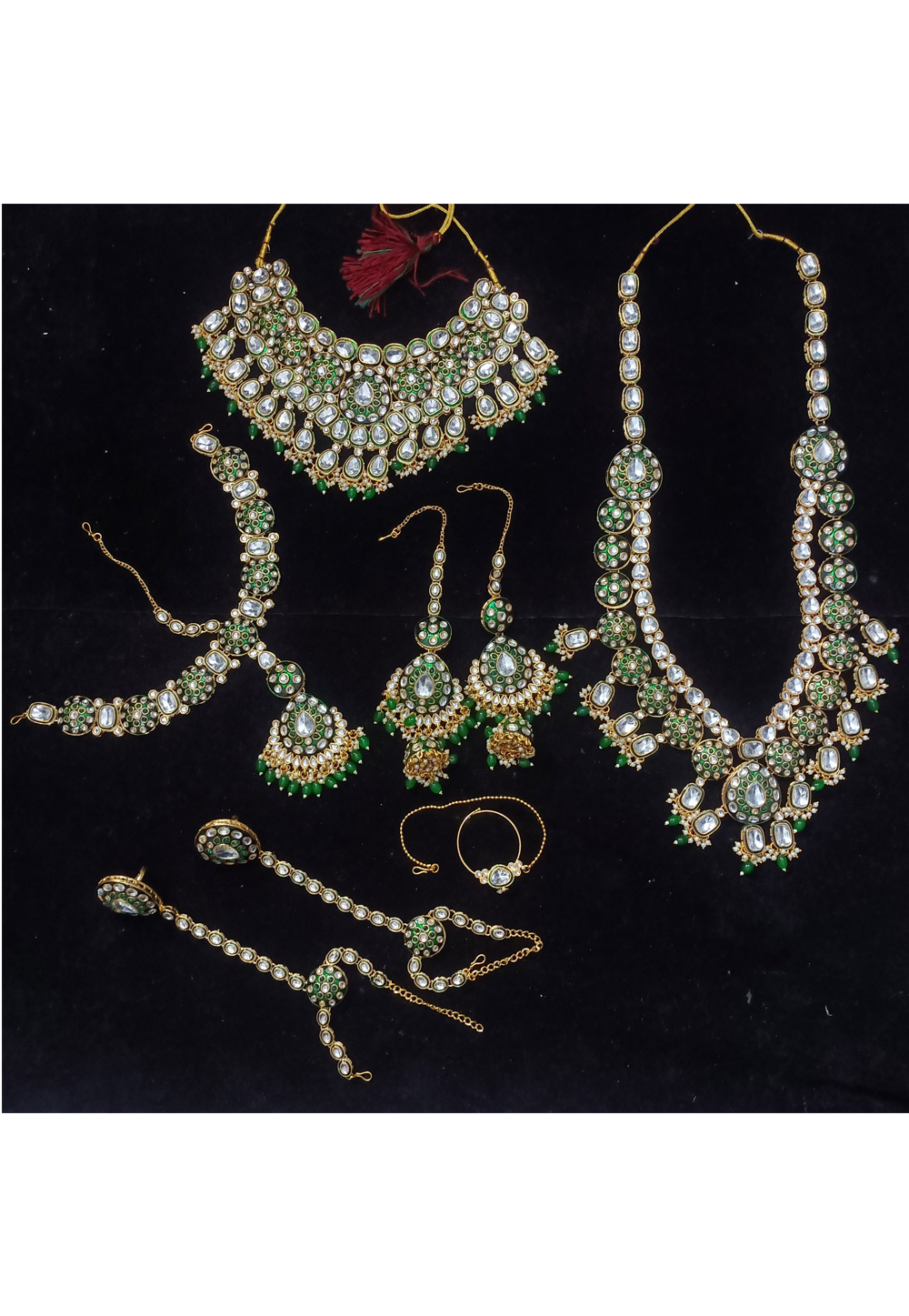 Green Alloy Bridal Set 328404