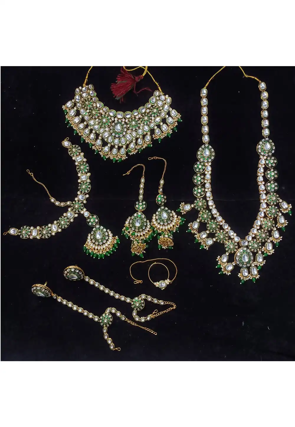 Green Alloy Bridal Set 328404