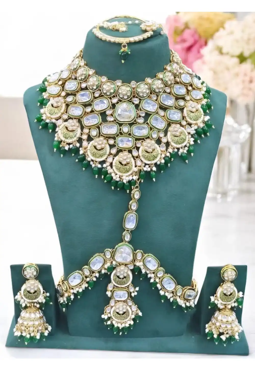 Green Alloy Bridal Set 328410
