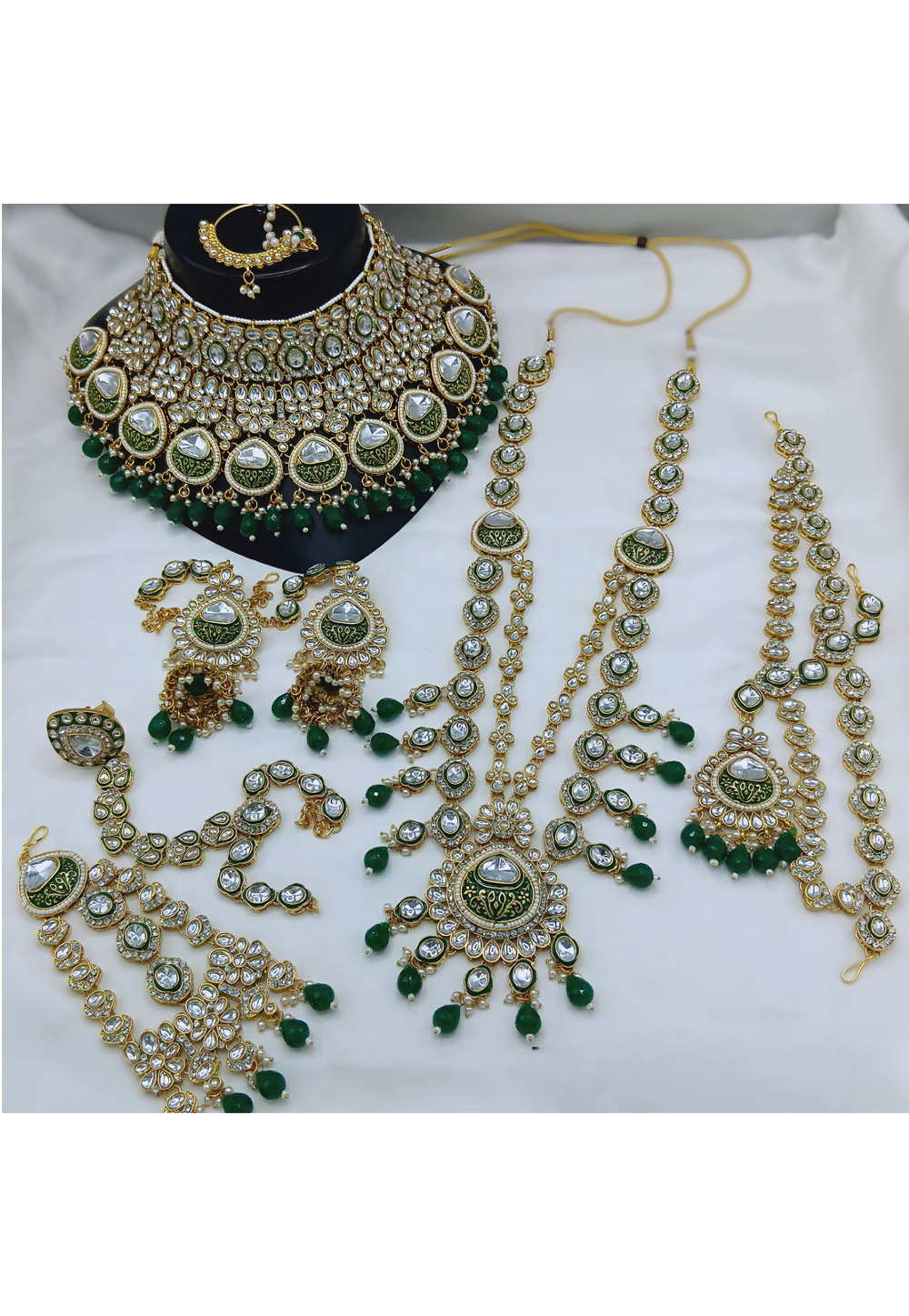 Green Alloy Bridal Set 328413