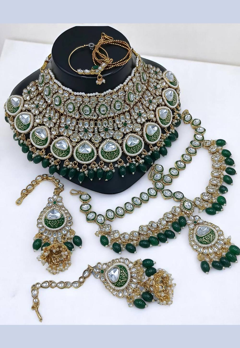 Green Alloy Bridal Set 315698