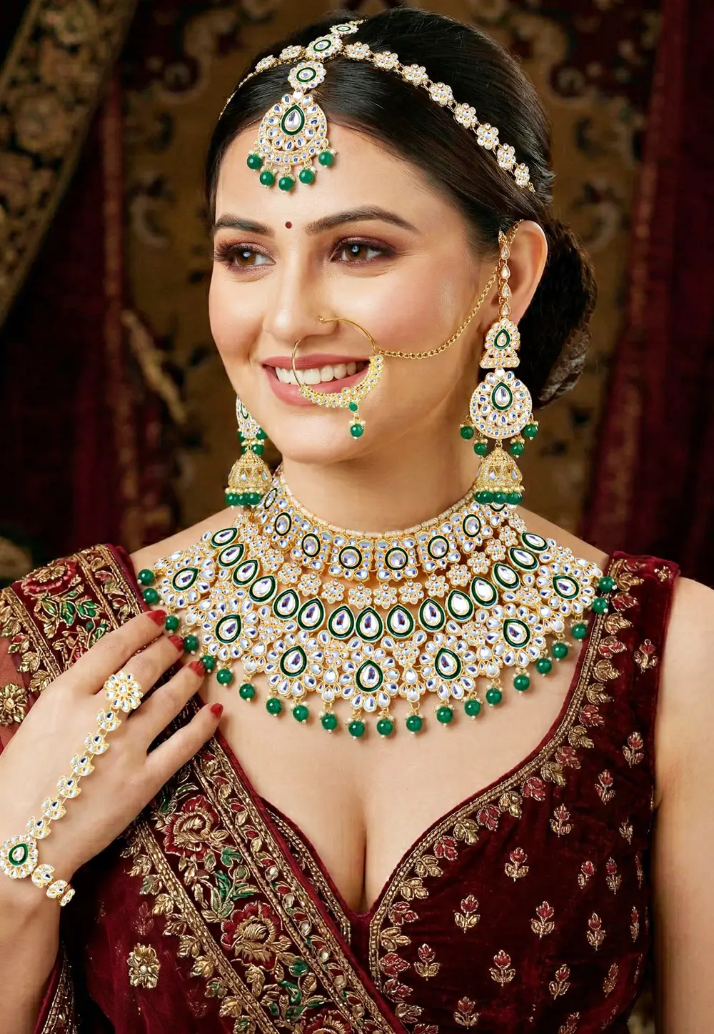 Green Alloy Bridal Set 335696