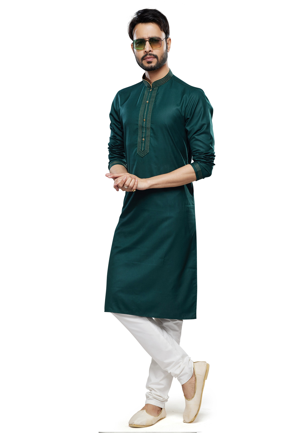 Green Art Silk Kurta Pajama 280938