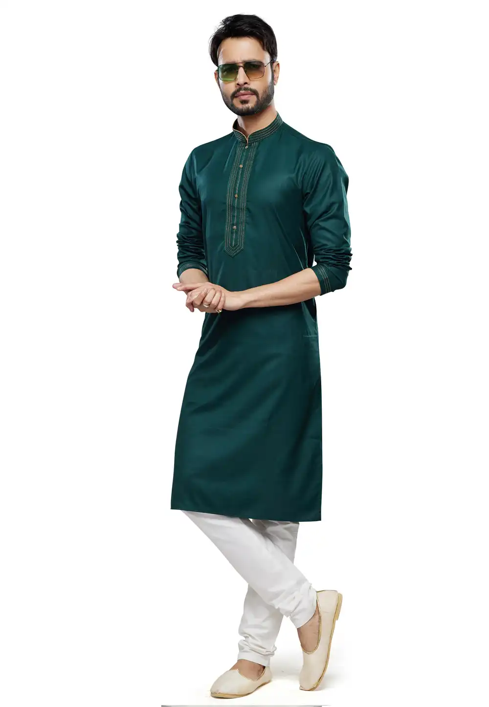 Green Art Silk Kurta Pajama 280938