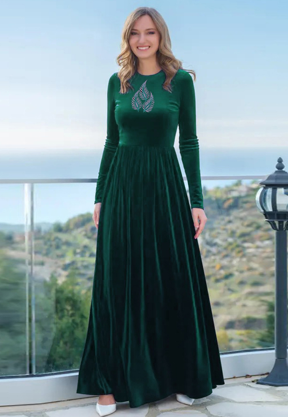 Green Velvet Gown 306849