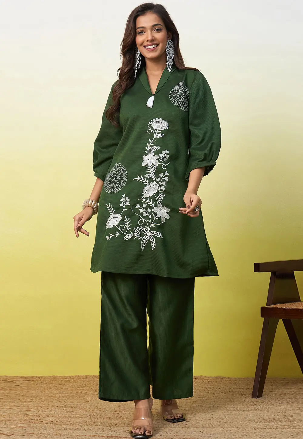 Green Viscose Rayon Co-Ords Set 333511