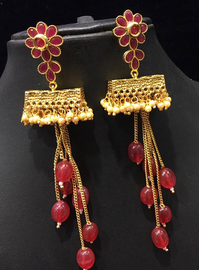 Red Copper Earrings 146270