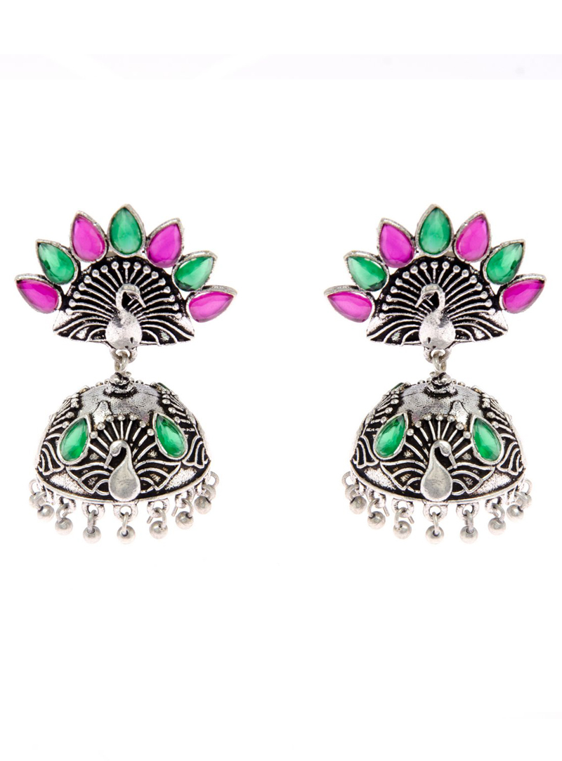 Multicolor Brass Earrings 153243
