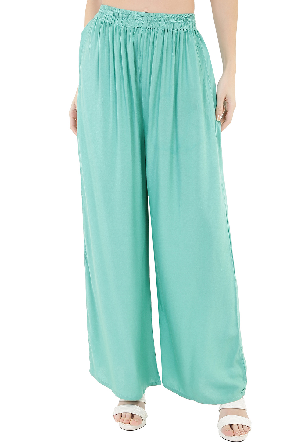 Aqua Rayon Readymade Palazzo Pant 180690
