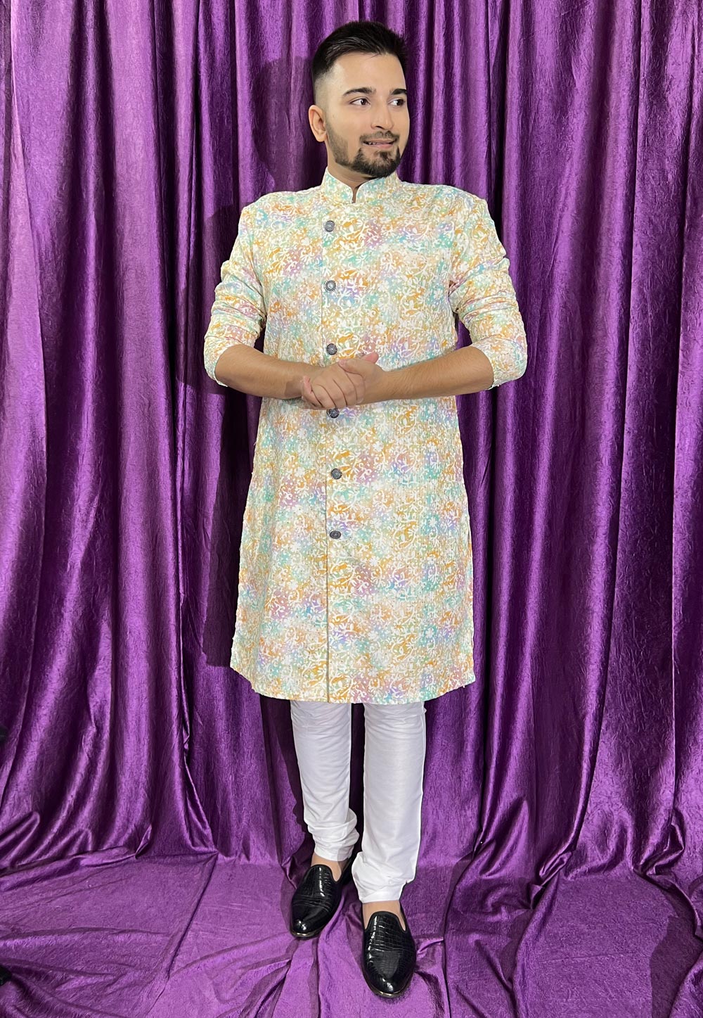 Multicolor Cotton Kurta Pajama 271311