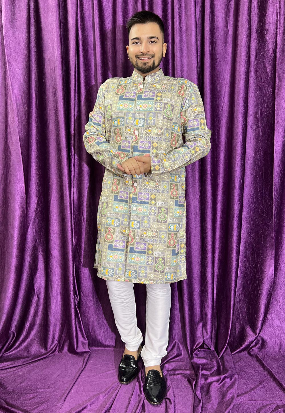 Multicolor Cotton Kurta Pajama 271321