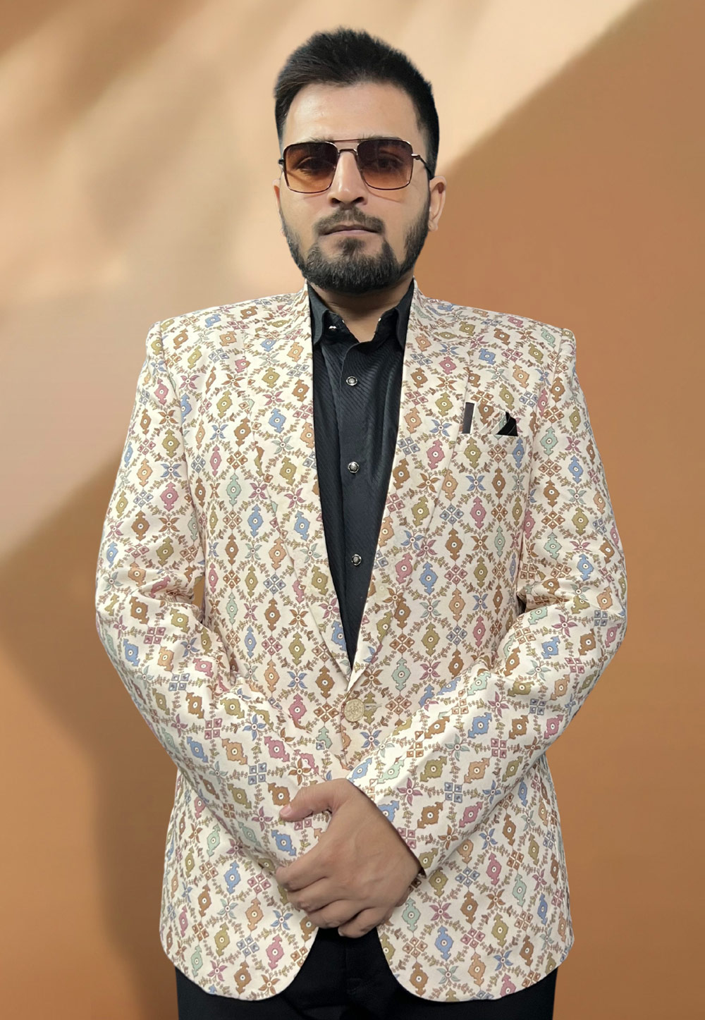 Cream Cotton Readymade Blazer 270033