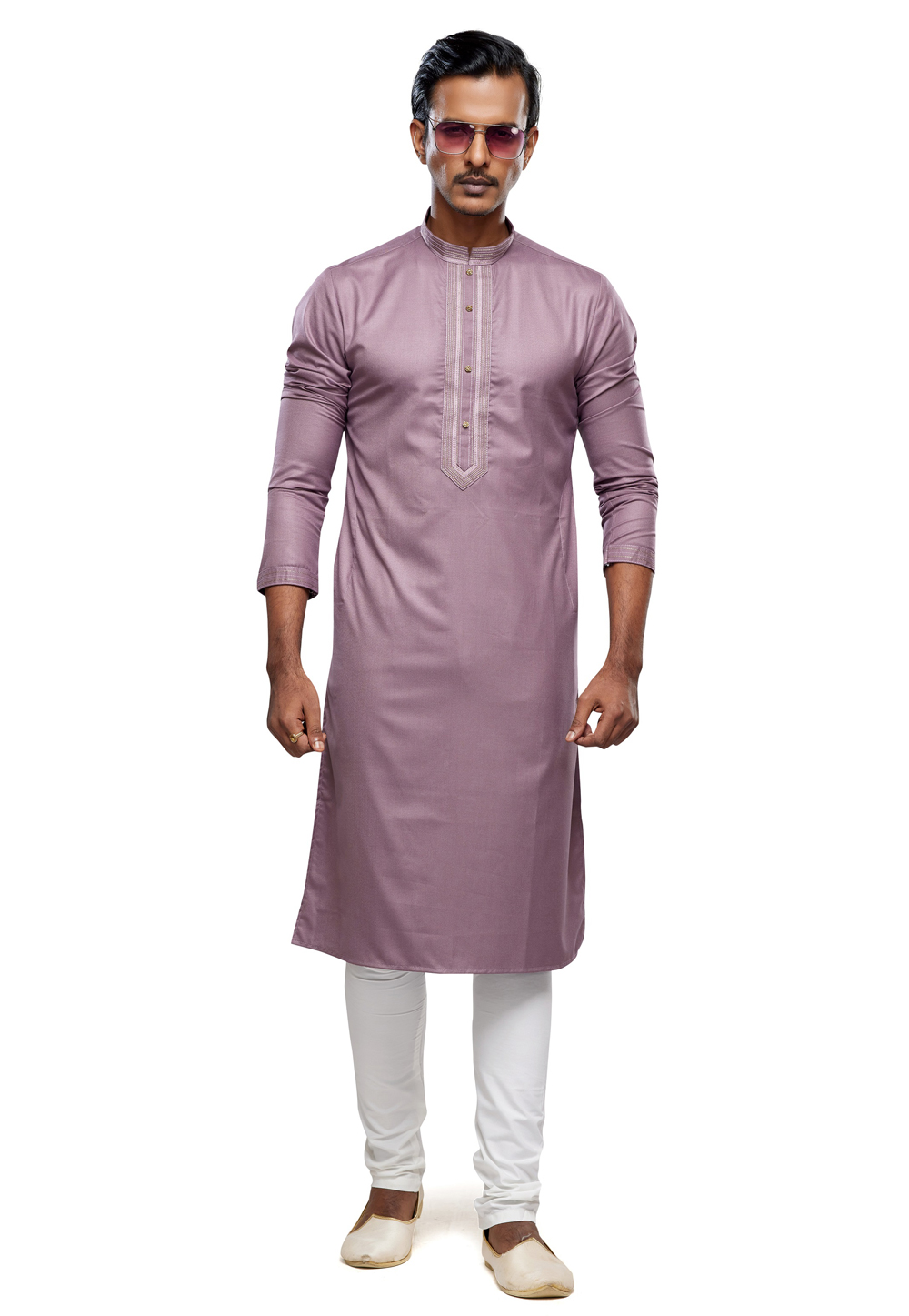 Light Purple Art Silk Kurta Pajama 280935