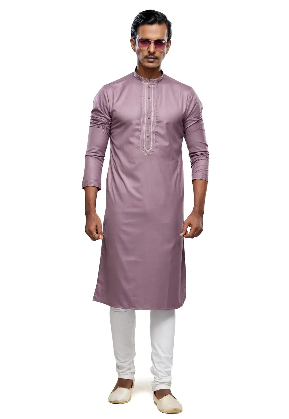 Light Purple Art Silk Kurta Pajama 280935