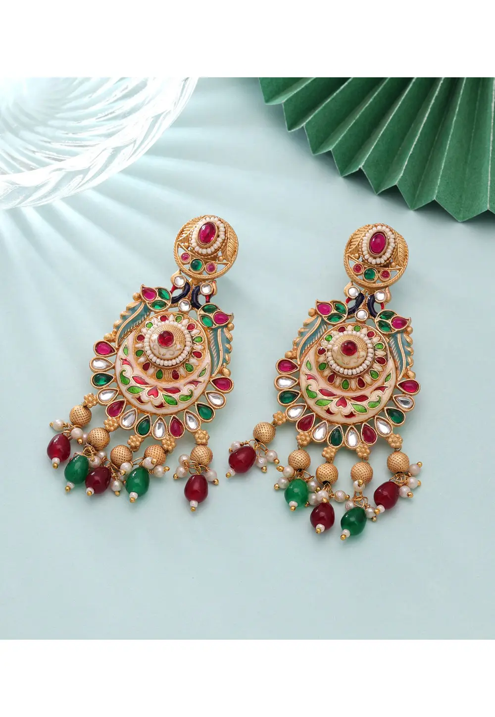 Multicolor Alloy Earrings 336713
