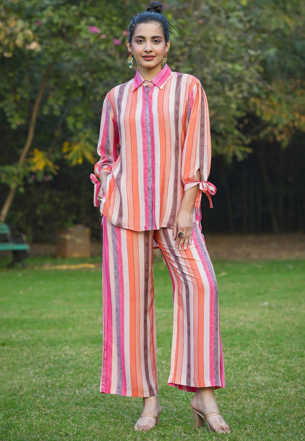 Multicolor Cotton Co-Ords Set 278403
