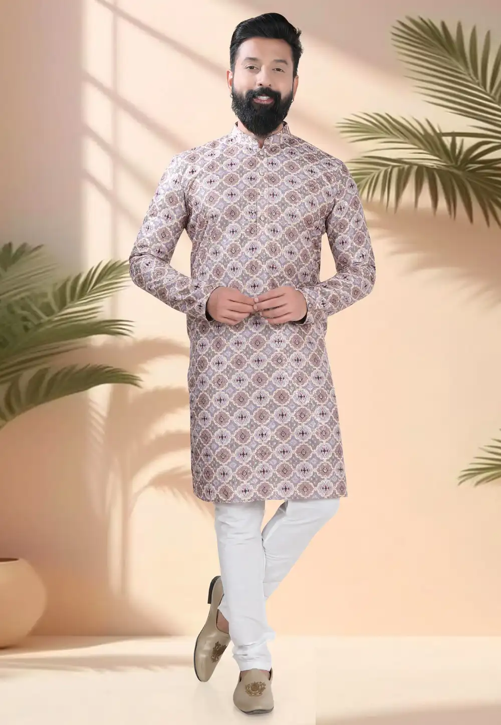 Multicolor Cotton Kurta Pajama 316520