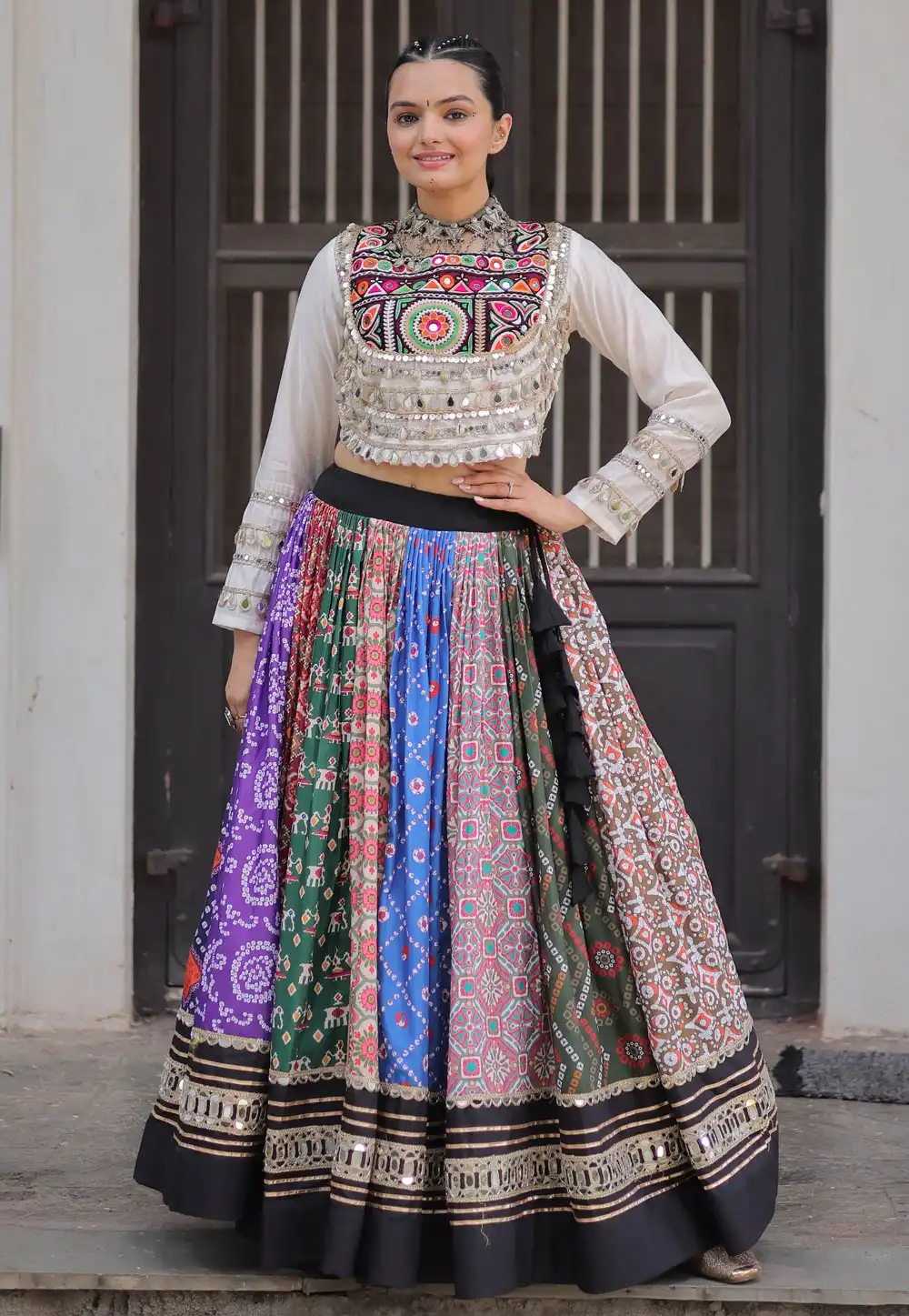 Multicolor Cotton Navratri Chaniya Choli 317128