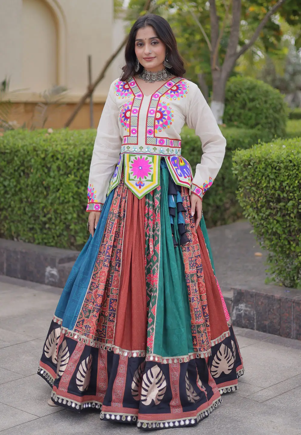 Multicolor Cotton Navratri Chaniya Choli 335524
