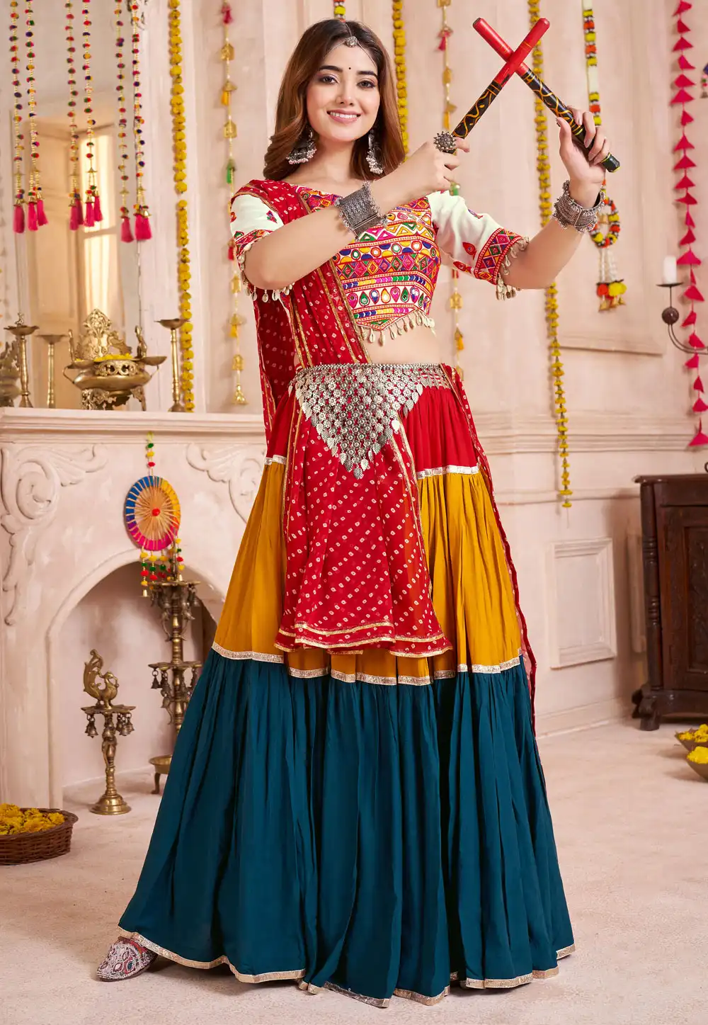 Multicolor Viscose Navratri Chaniya Choli 316250
