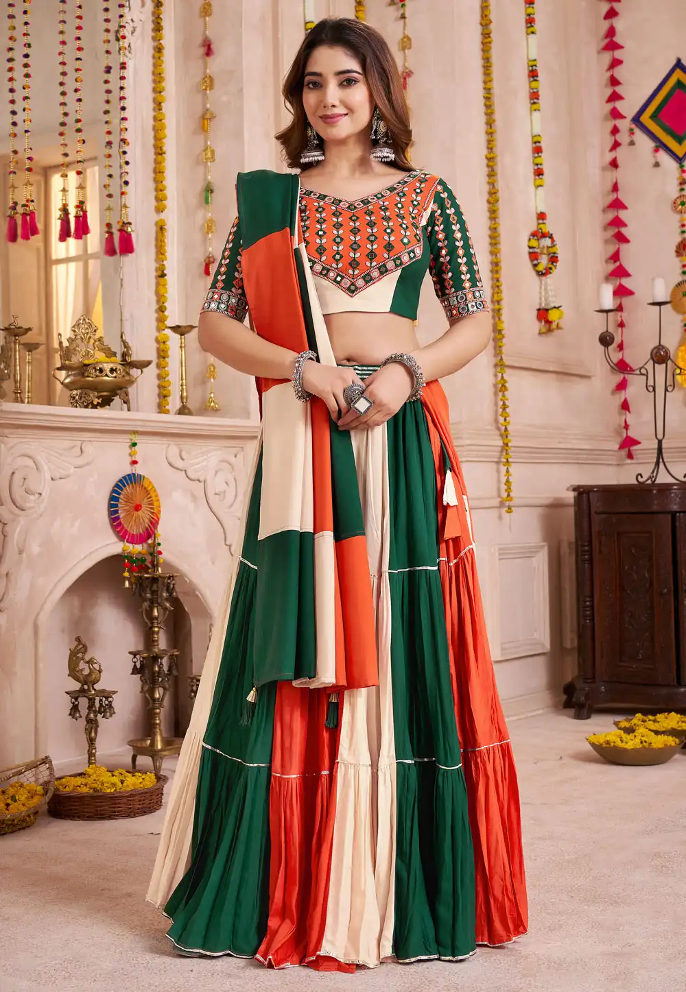 Multicolor Viscose Navratri Chaniya Choli 316007