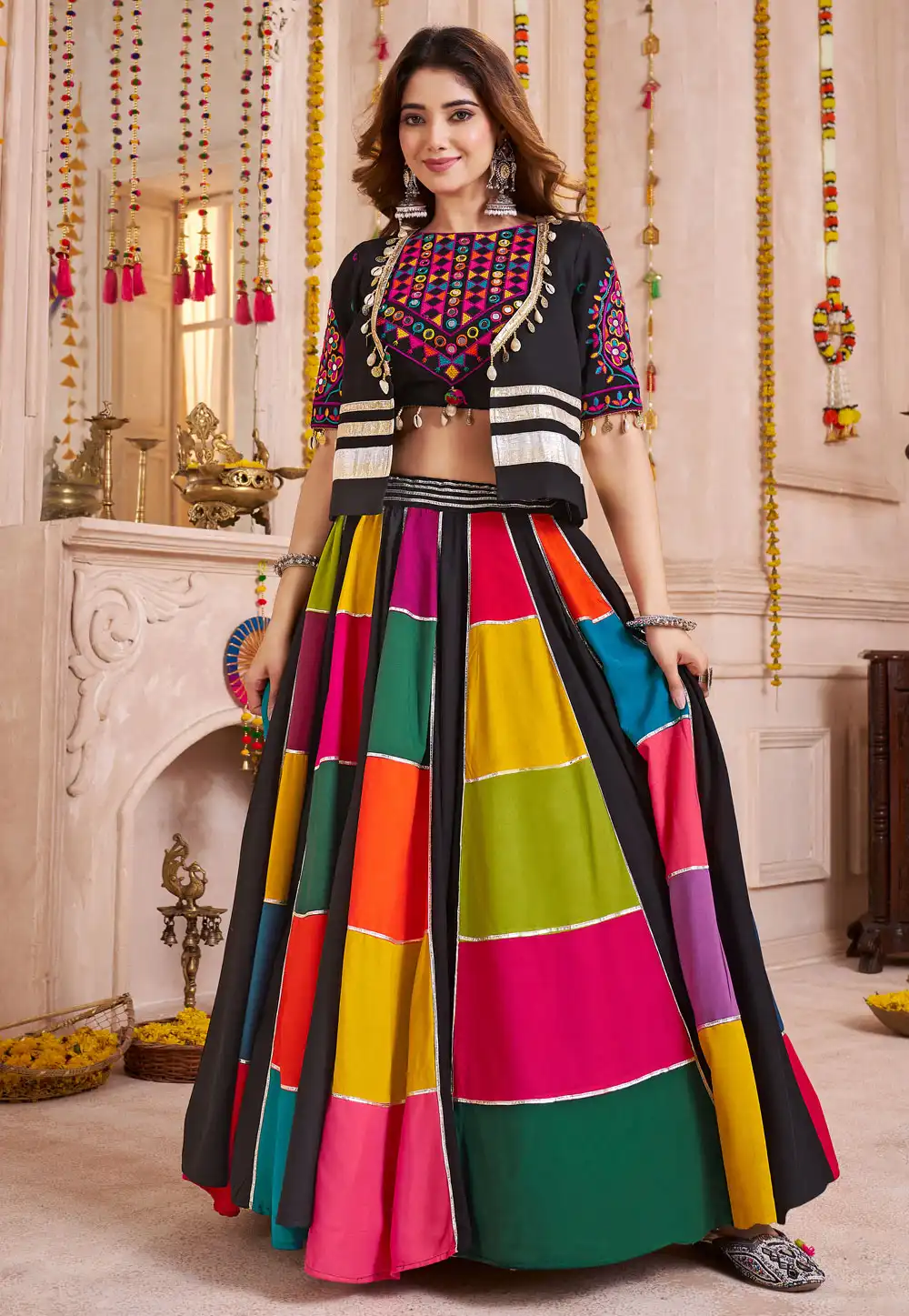 Multicolor Viscose Navratri Chaniya Choli 316008