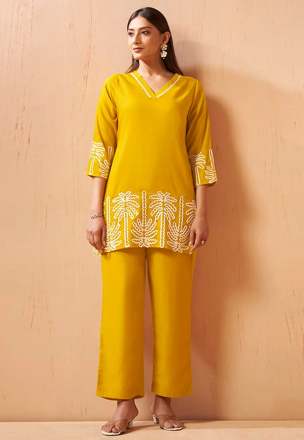 Mustard Cotton Co-Ords Set 334166