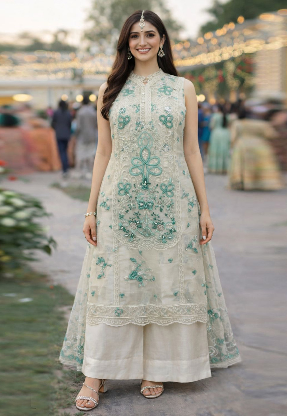 sachin and babi light blue dress Berylove Women White Engagement Dress Ruched A Line Strapless Cut Out Chiffon Formal Dress with Slit, White / US20W