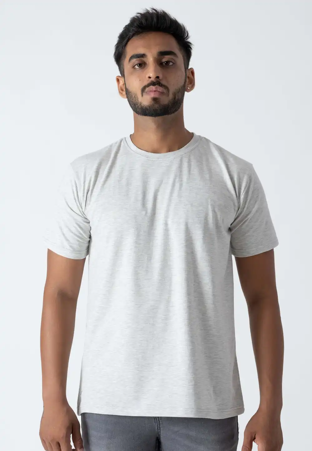 Off White Cotton Mens T-Shirt 313225