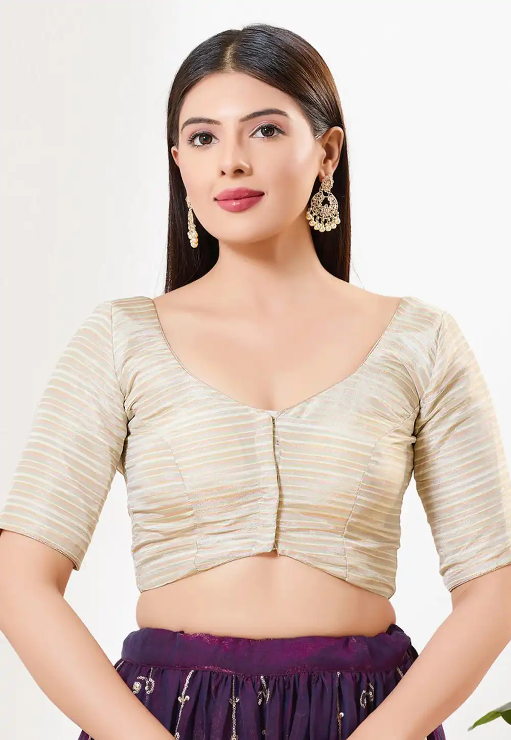 Off White Tissue Readymade Blouse 325108