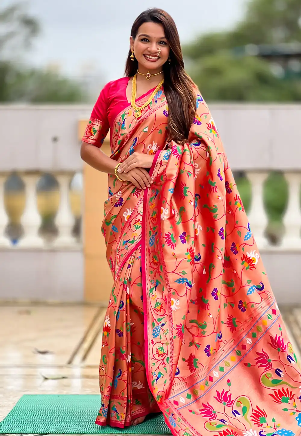 Peach Kanjivaram Silk Saree 315352