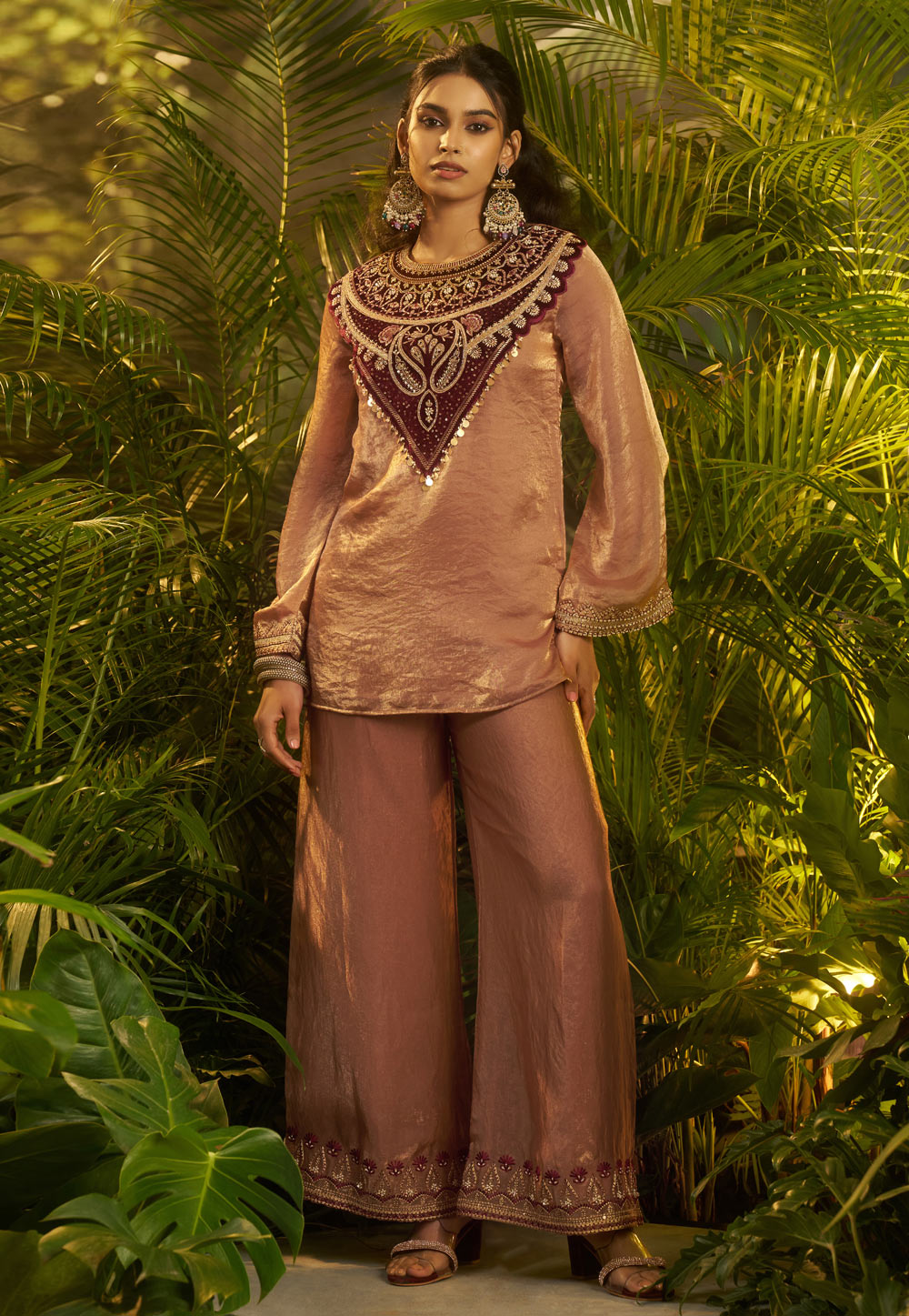 Peach Tissue Co-Ords Set 320763