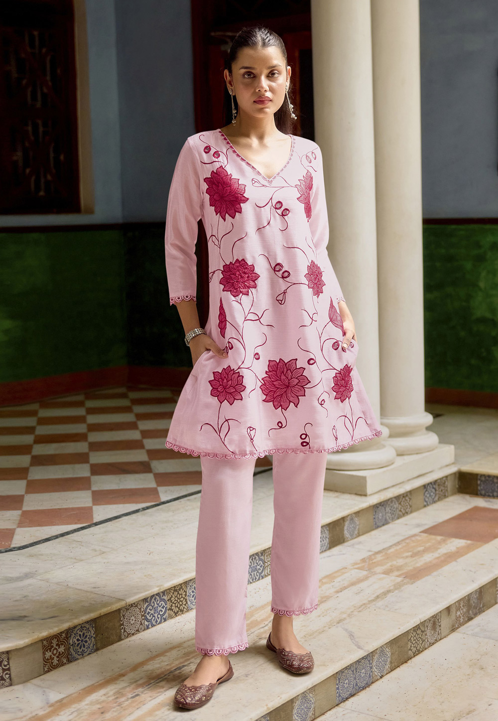 Pink Chinon Co-Ords Set 323721