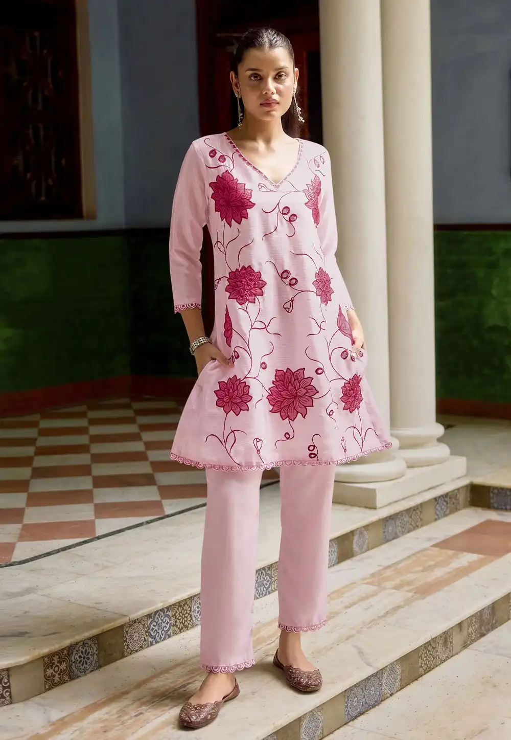 Pink Chinon Co-Ords Set 323721