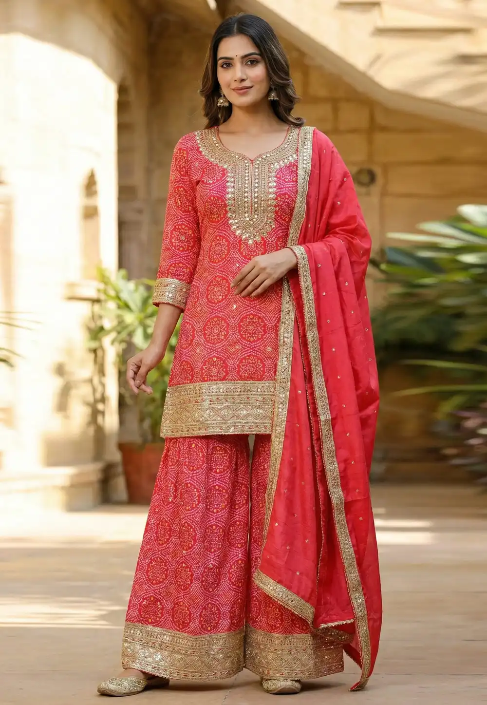 Pink Chinon Pakistani Suit 321164