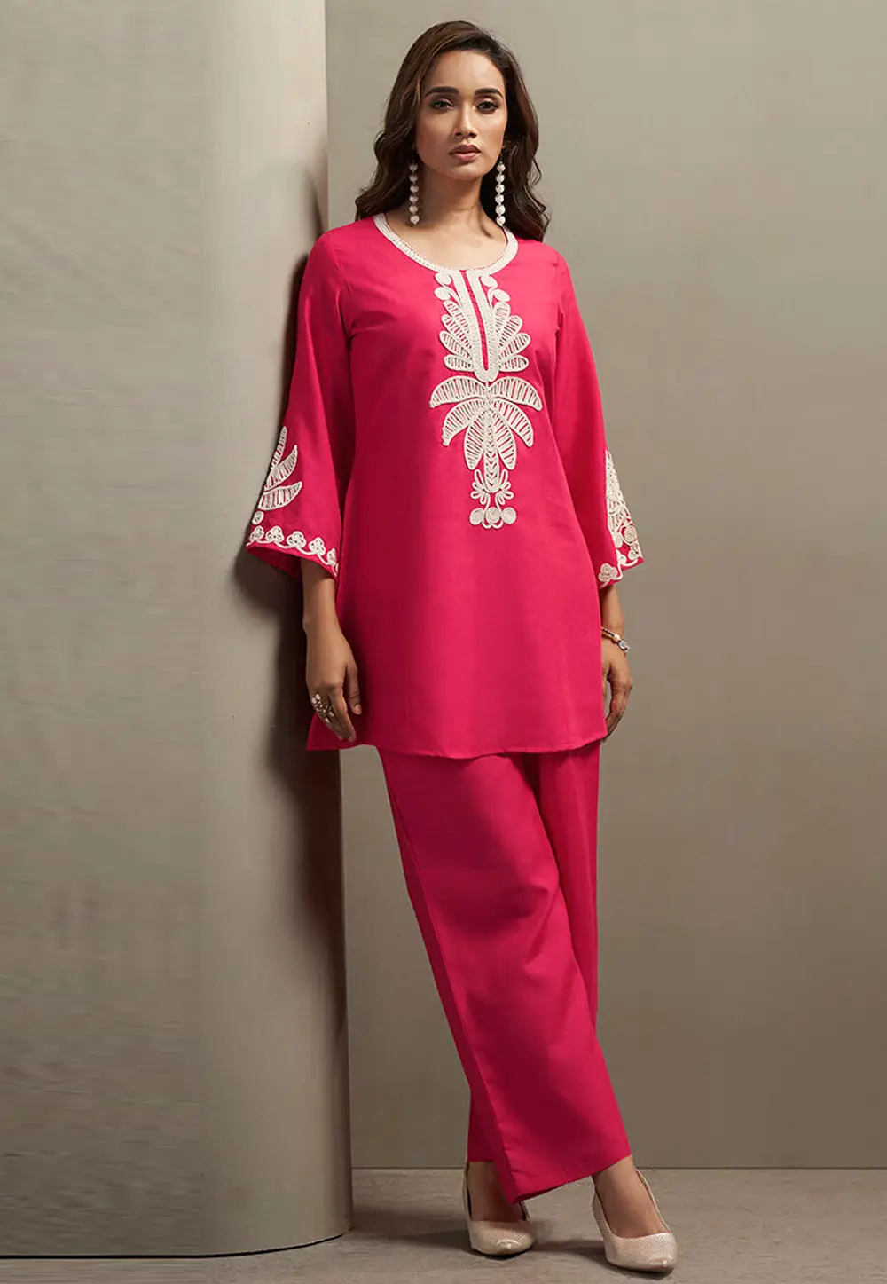 Pink Cotton Co-Ords Set 334176
