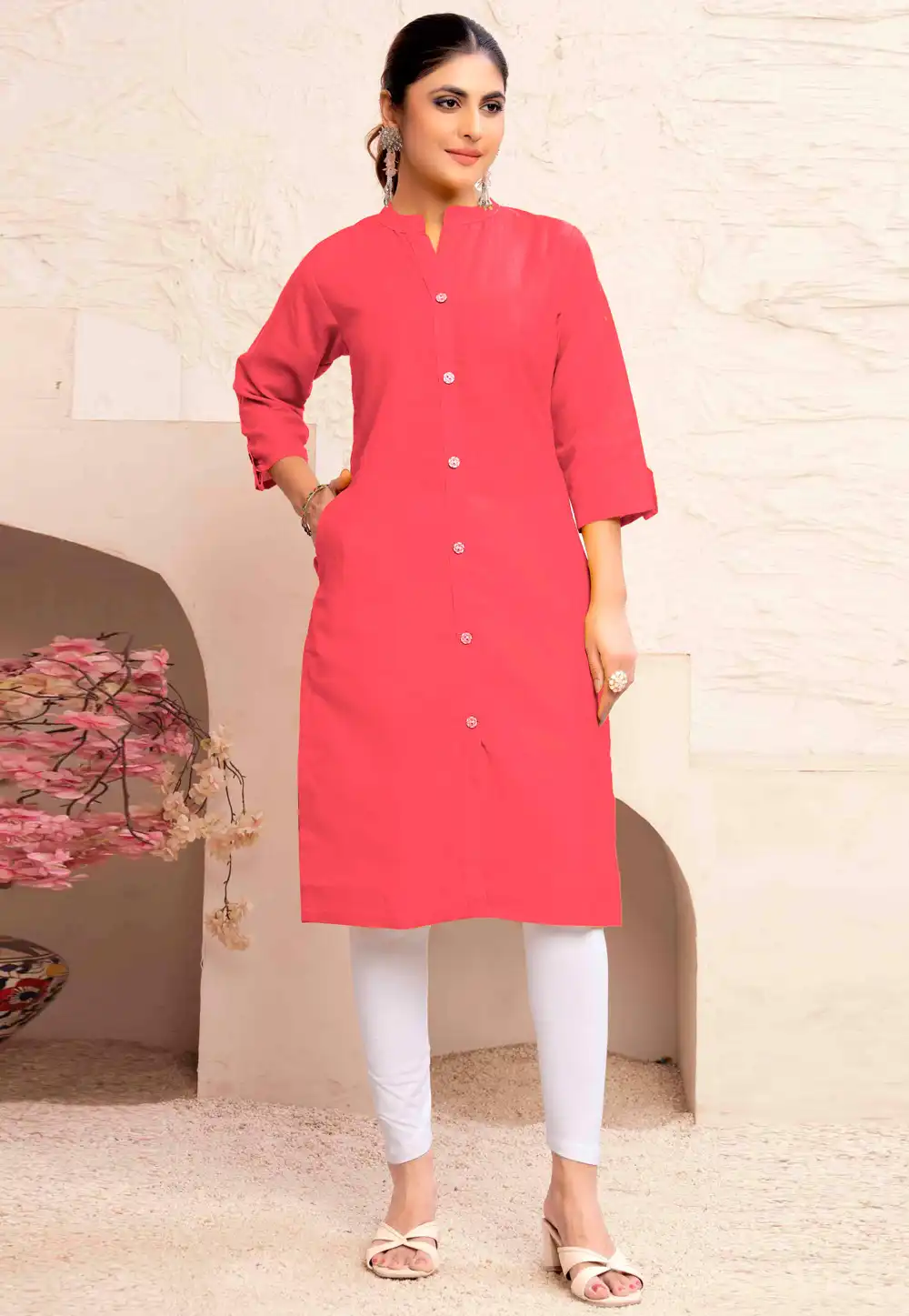 Pink Cotton Tunic 324639