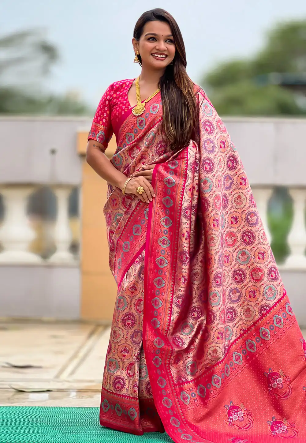 Pink Kanjivaram Silk Saree 315354