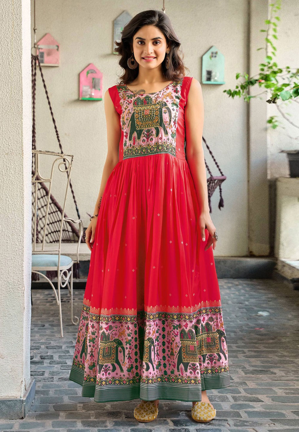 Pink Muslin Gown 312736