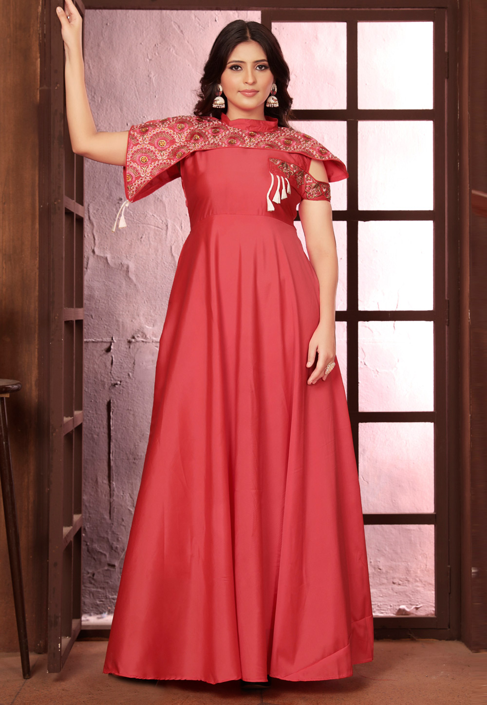 Pink Silk Gown 320347